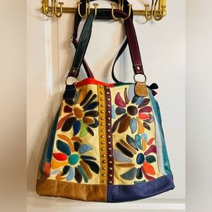 Amerileather Rosalie Leather Tote Bag